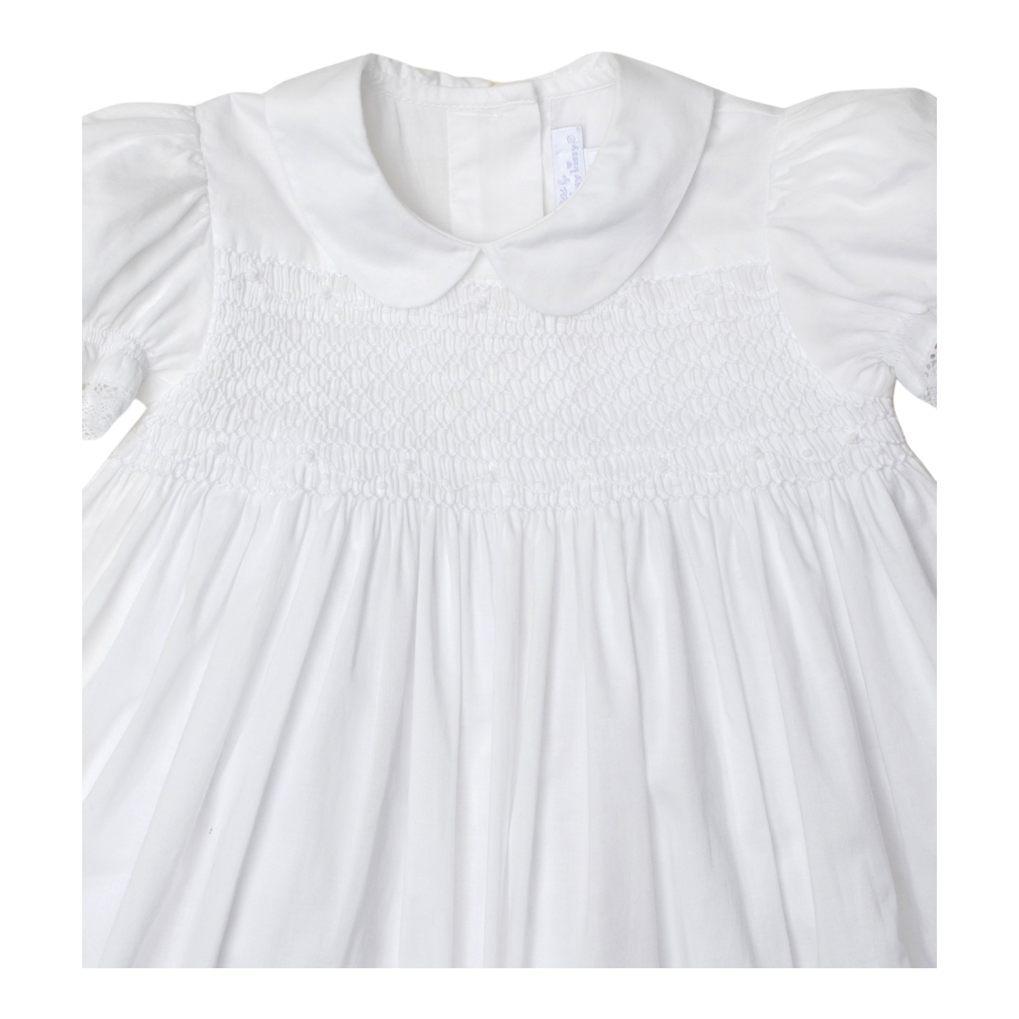 Embroidered Collar Christening Gown with Hat – Belles & Beaux®